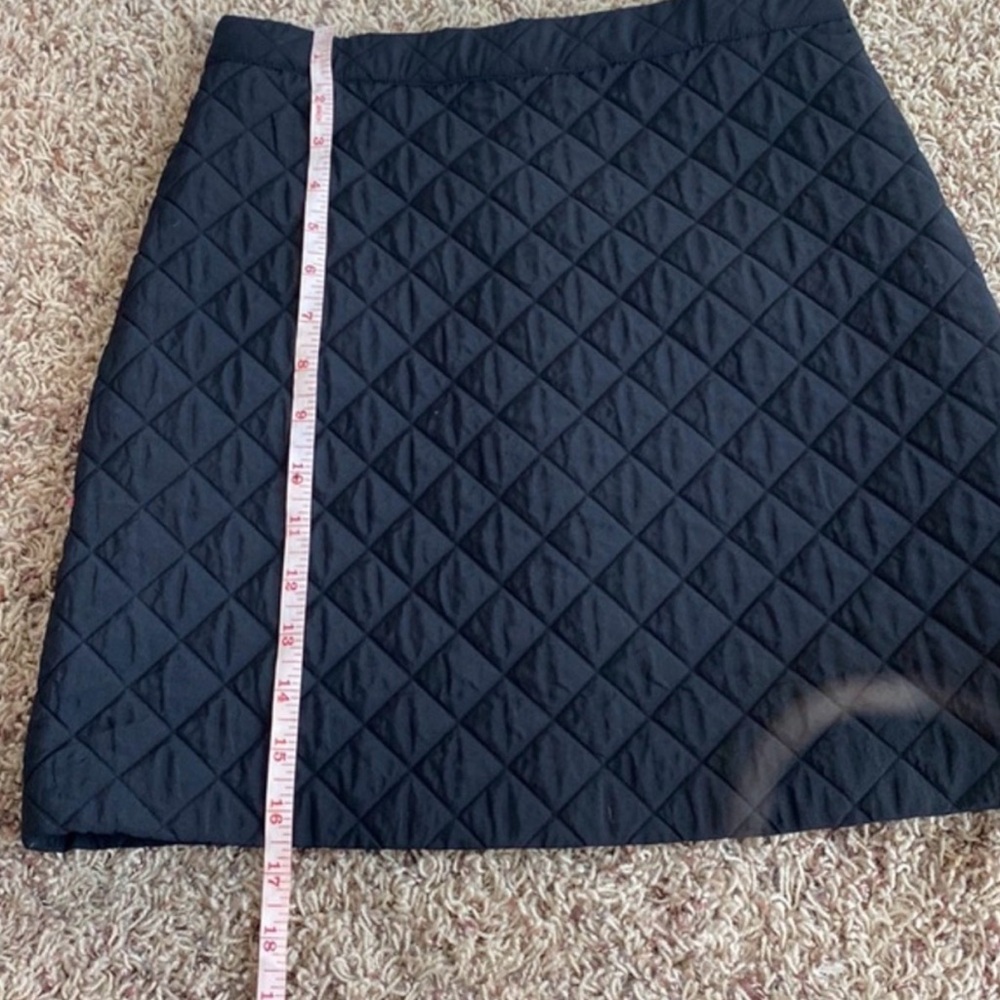 GIANNI BINI BLACK QUILTED MINI SKIRT - Picture 5 of 5